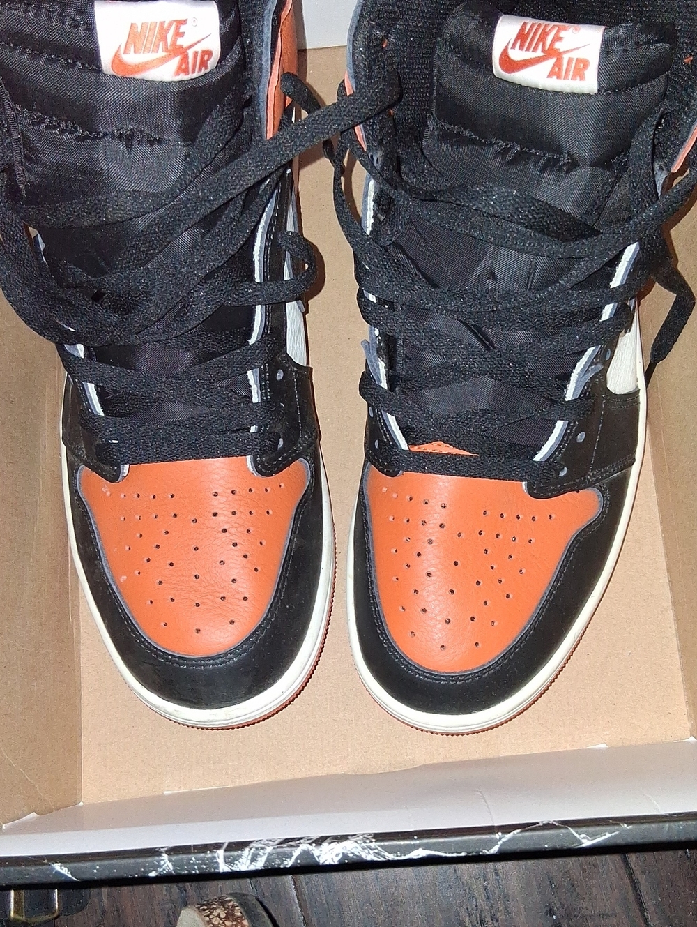 Jordan Sneakers in Black and Orange